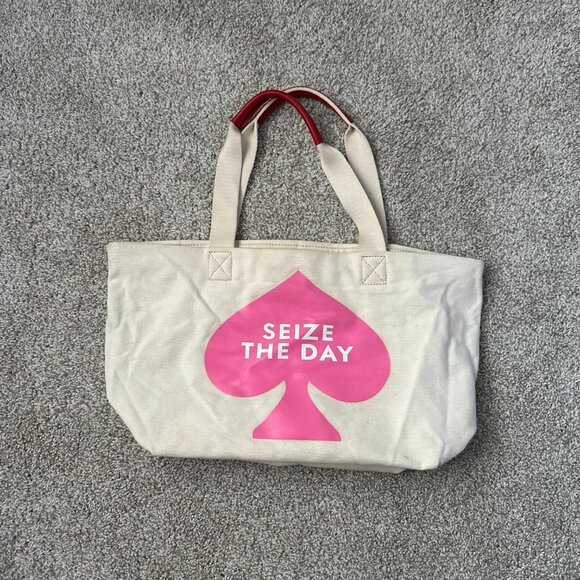 kate spade seize the day canvas tote bag 🤍 - Picture 14 of 16